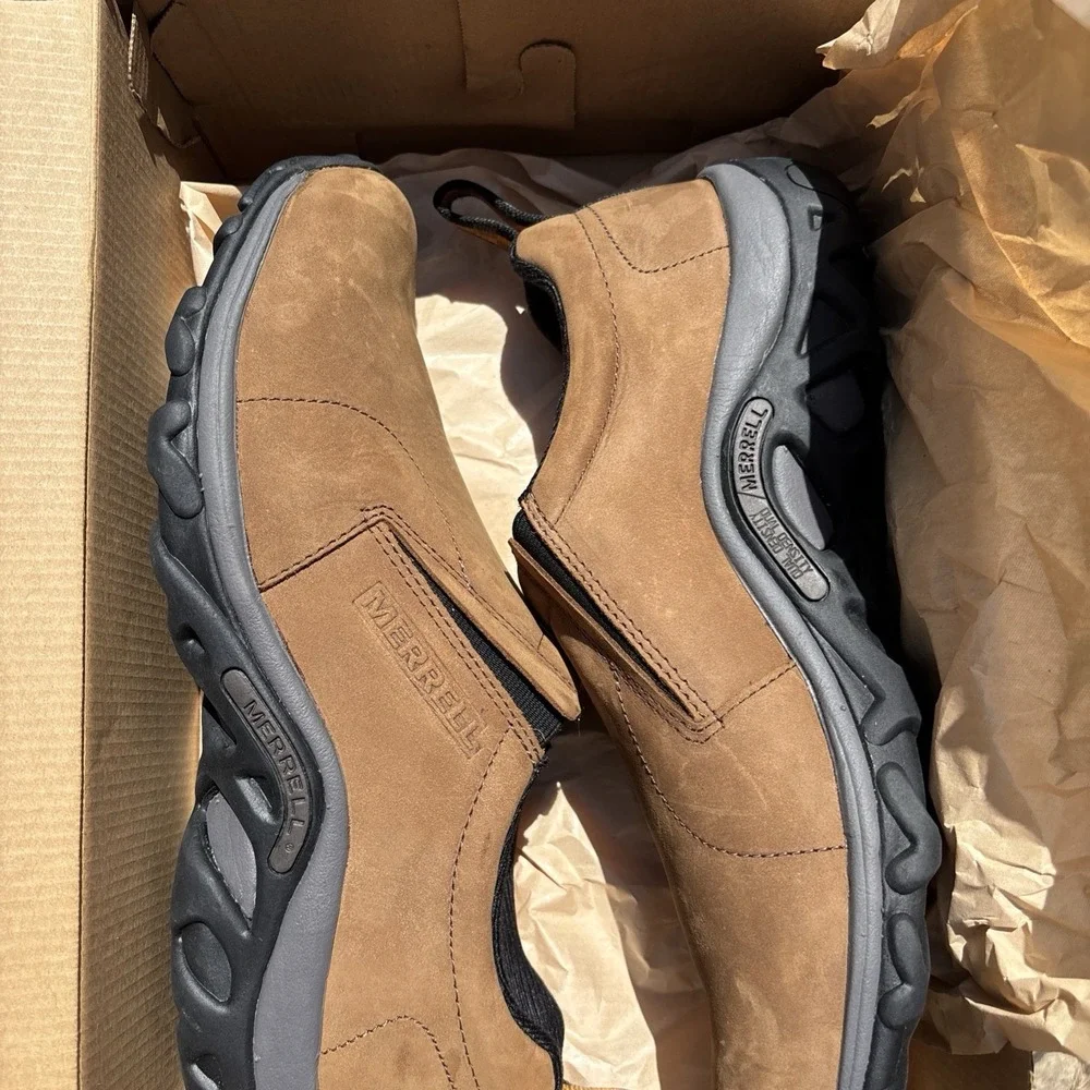 Merrell Men's Jungle Moc Nubuck Waterproof Slip-On Size 10.5 New In box
